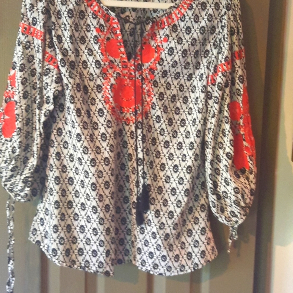 Solitaire Embroidered Girls Blouse